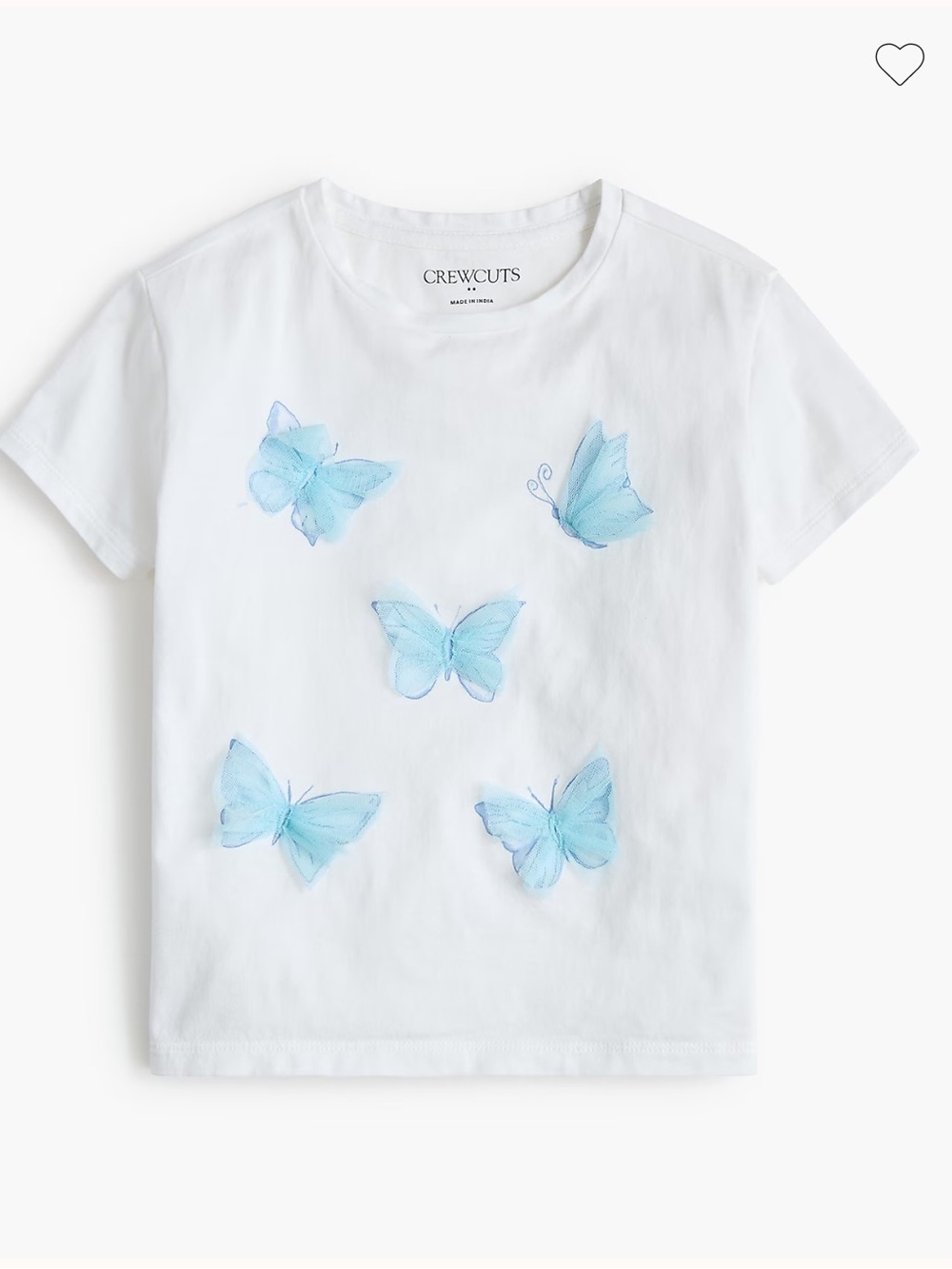 J crew Girls' 3D butterflies graphic tee